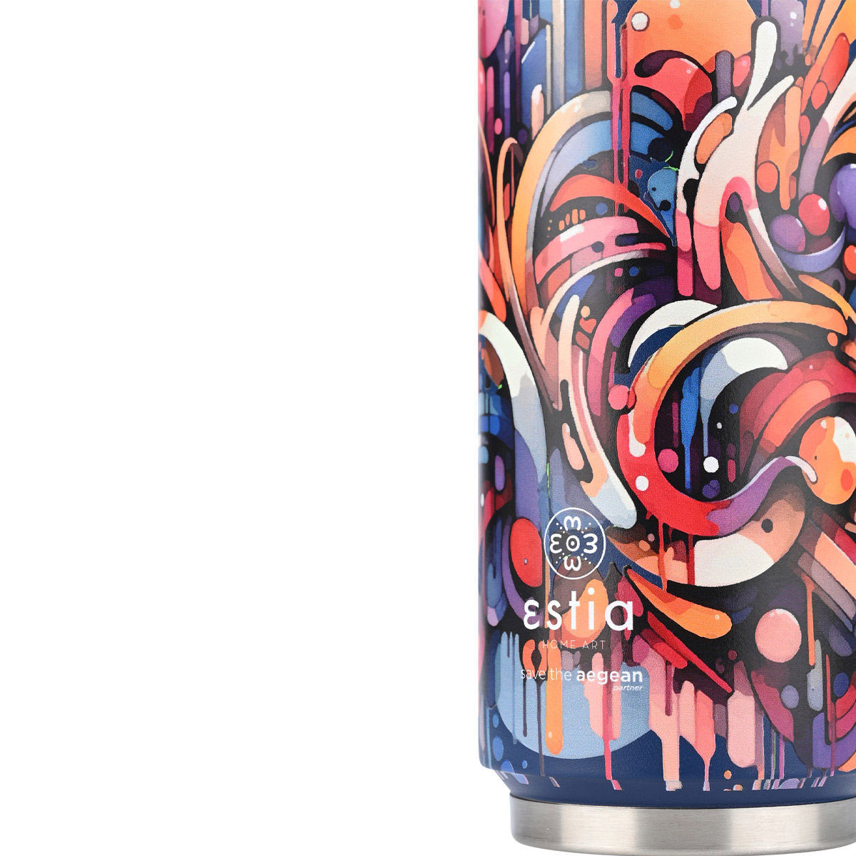 Ποτήρι Θερμός 500Ml Estia Save The Aegean Vibrant Vortex 01-22662 Home Οργάνωση & Αποθήκευση Spitishop
