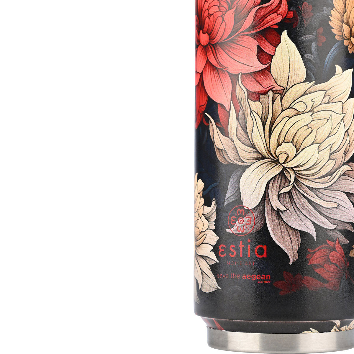 Ποτήρι Θερμός 500Ml Estia Save The Aegean Midnight Blossom 01-22686 Home Οργάνωση & Αποθήκευση Spitishop