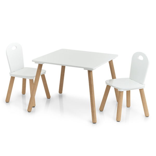 Παιδικό Τραπεζάκι + Καρέκλες (Σετ 3τμχ) Z-L Scandi White 13501
