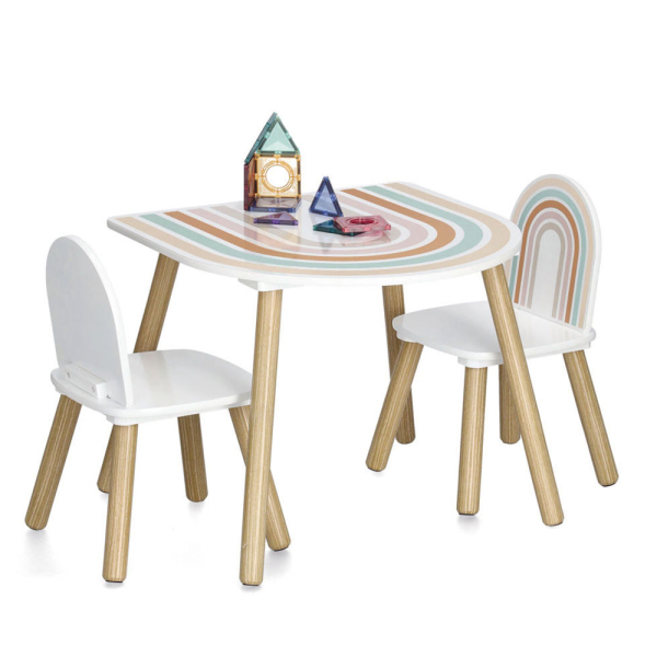 Παιδικό Τραπεζάκι + Καρέκλες (Σετ 3τμχ) Z-L Rainbow 13536