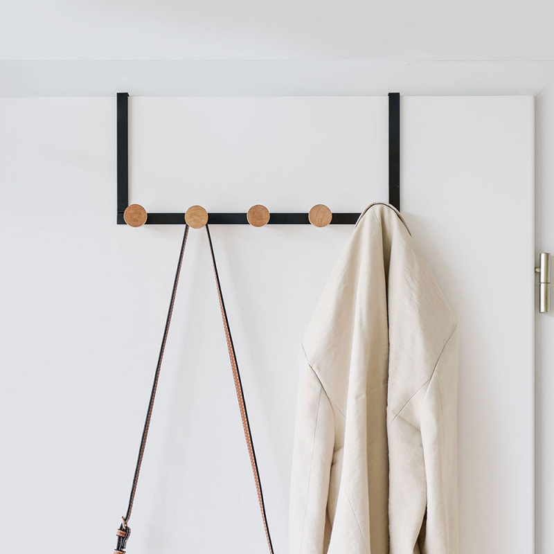 Κρεμάστρα Πόρτας 5 Θέσεων (37.5x9x18) Z-L Black 13837