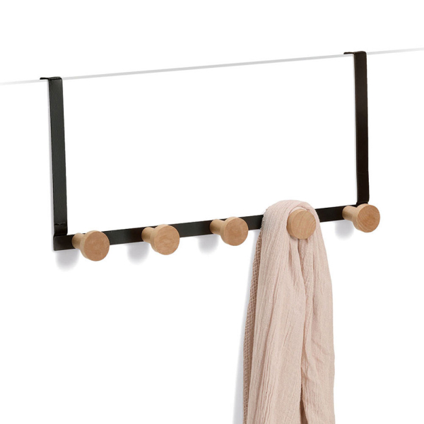 Κρεμάστρα Πόρτας 5 Θέσεων (37.5x9x18) Z-L Black 13837