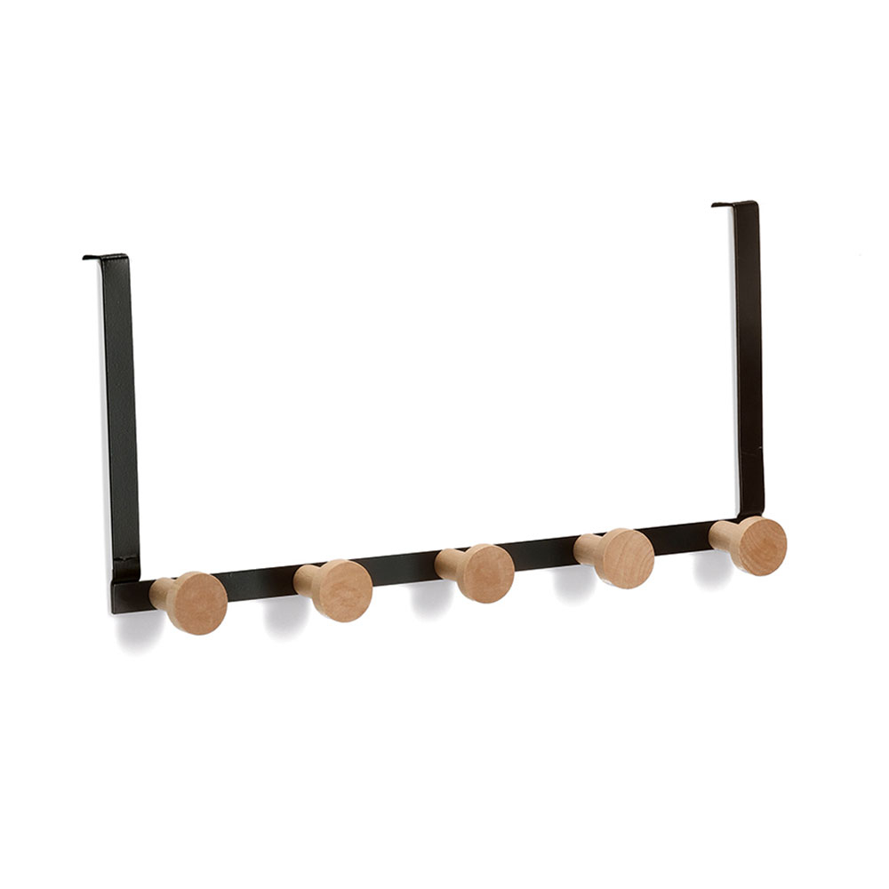 Κρεμάστρα Πόρτας 5 Θέσεων (37 5X9X18) Z-L Black 13837 Home Οργάνωση & Αποθήκευση Κρεμάστρες Spitishop