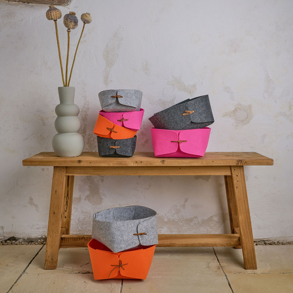 Καλάθι Αποθήκευσης (19x19x11.5) Z-L Pink 14457