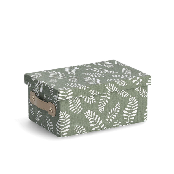 Κουτί Αποθήκευσης (28x19x13) Z-L Leaves Green 14464