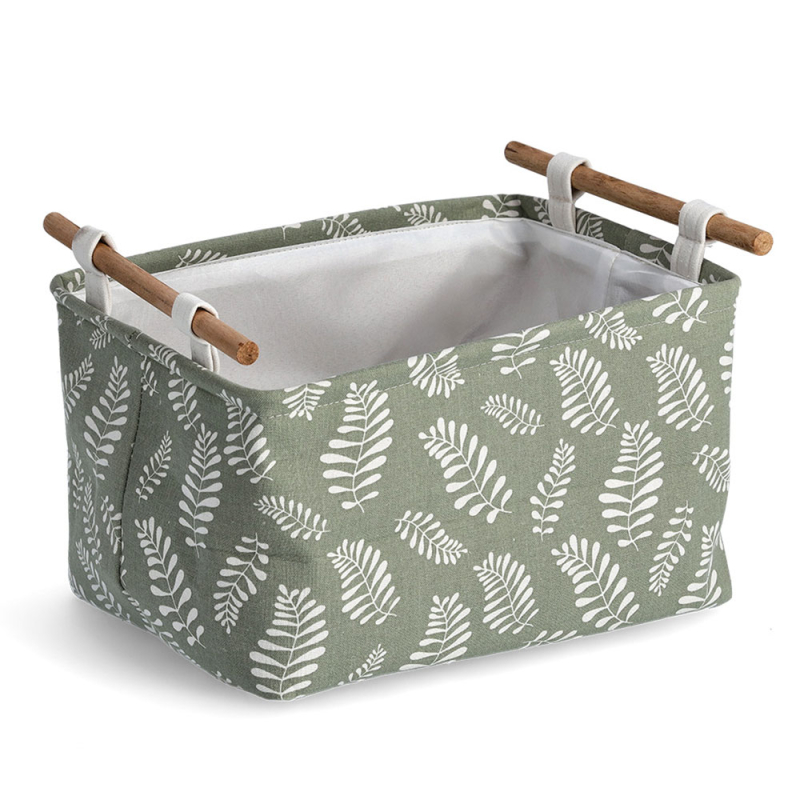 Καλάθι Αποθήκευσης (35x27x20.5) Z-L Leaves Green 14467
