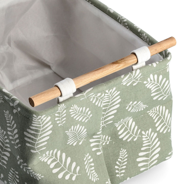 Καλάθι Αποθήκευσης (35x27x20.5) Z-L Leaves Green 14467