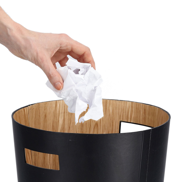 Καλάθι Απορριμμάτων (Φ25x30) Z-L Black 17779