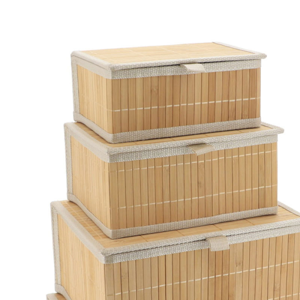 Κουτιά Αποθήκευσης (Σετ 4τμχ) T-D 84194195 Beige