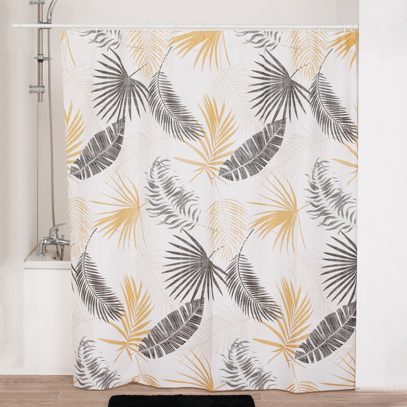 Κουρτίνα Μπάνιου Πλαστική (180x180) Με Κρίκους T-D Exochic 1103703