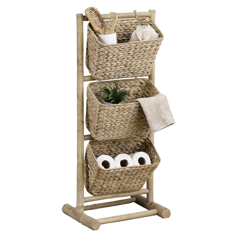 Ραφιέρα Δαπέδου 3 Θέσεων (40.5x30x92.5) T-D Bamboo 98203195