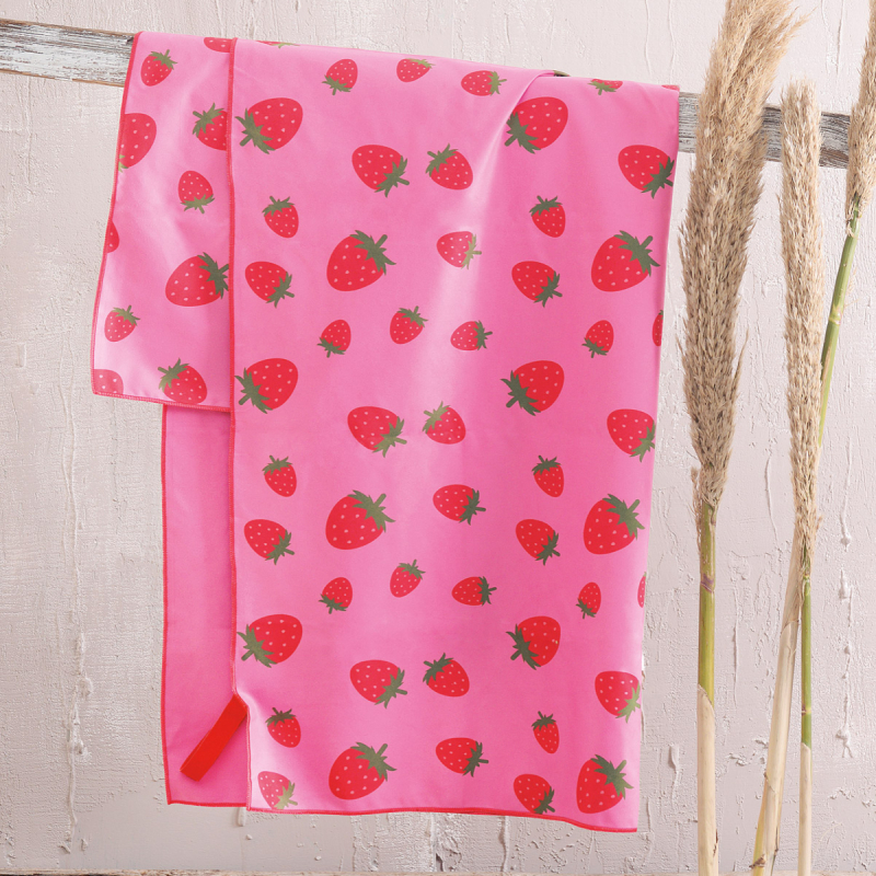 Παιδική Πετσέτα Θαλάσσης Microfiber (90x160) Rythmos Strawberry Fields