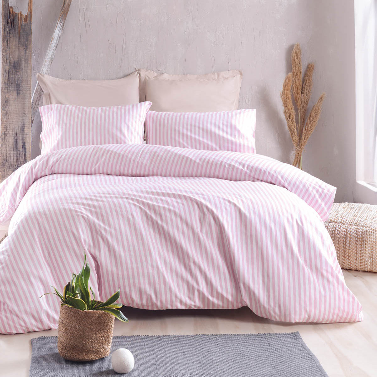 Rythmos Home Κουβερλί Μονό (Σετ 160x240) Rythmos Diva Eloise Pink