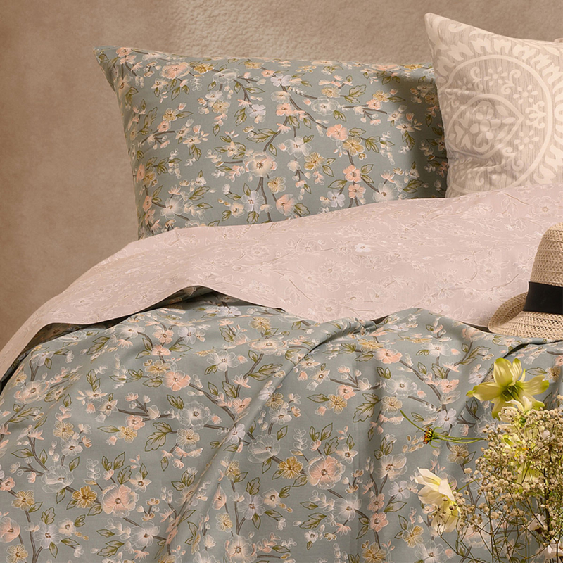 Ζεύγος Μαξιλαροθήκες (50x70) Melinen Ultra Line Amy Aqua