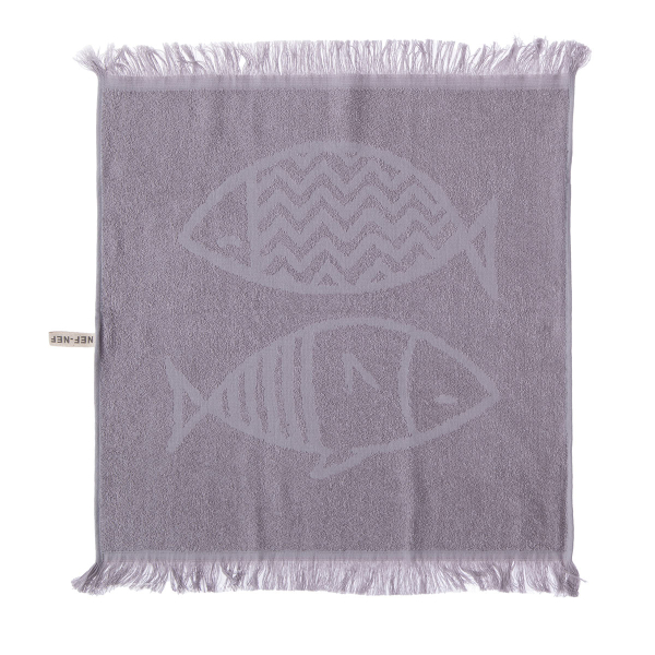 Πετσέτα Κουζίνας Φροτέ (50x50) Nef-Nef Fish Style Silver