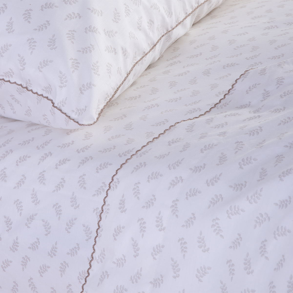 Σεντόνια King Size (Σετ) Nef-Nef Homeware Serenity Amaranda Home Λευκά Είδη Κρεβατοκάμαρας Spitishop