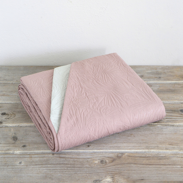 Κουβερλί Υπέρδιπλο (220x240) 2 Όψεων Nima Natara Beige/Rose Pink