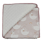 Κουβέρτα Minky Αγκαλιάς (90×90) Bebe Stars Swan 3143