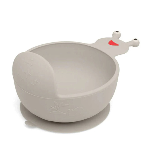 Μπωλάκι Σιλικόνης Kiokids Σαλιγκάρι Γκρι 4183