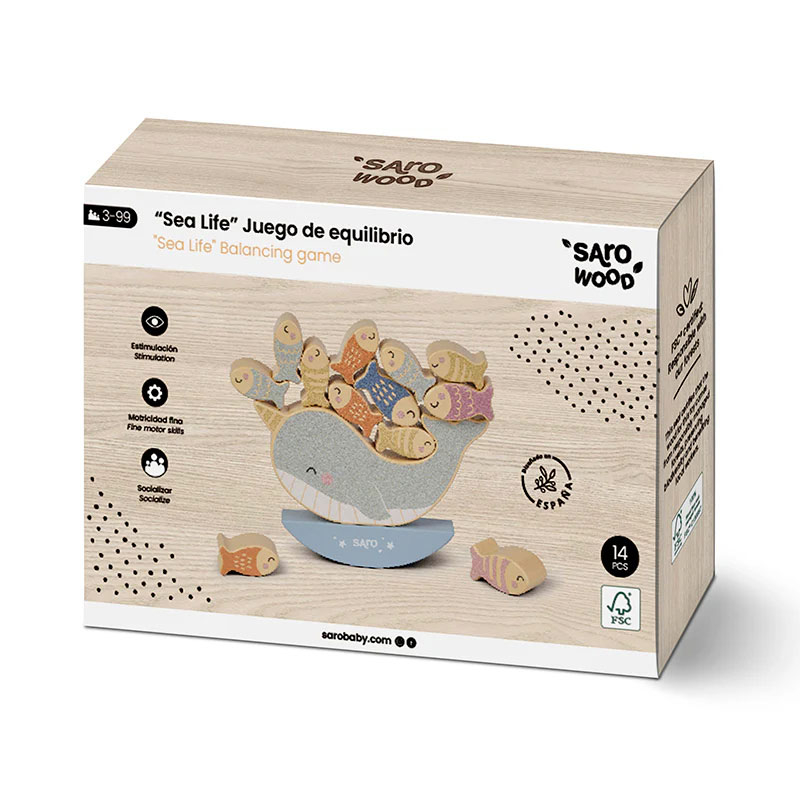 Ξύλινο Παιχνίδι Ισορροπίας Saro Sea Life 3344 Home Παιχνίδια Ξύλινα Spitishop