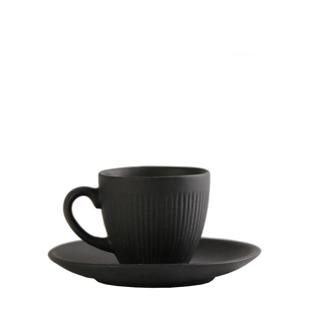 Φλυτζάνι Espresso 80ml + Πιατάκι Espiel Gobi Black OW2043K6 284893