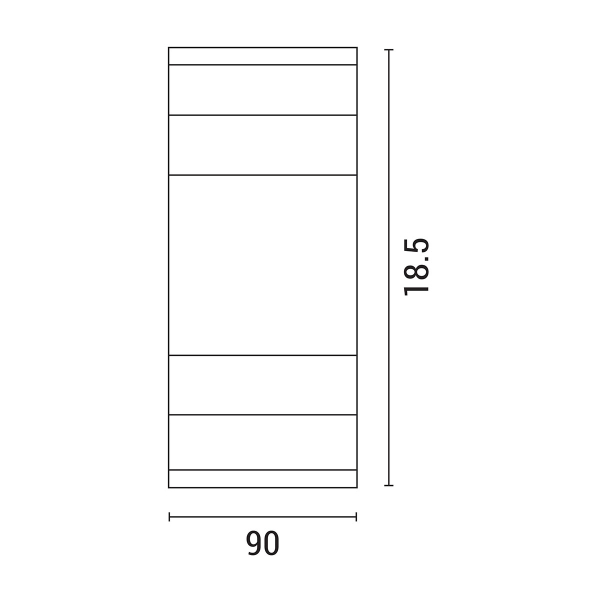 Απλίκα LED Εξωτερικού Χώρου Eurolamp 145-20221 Black