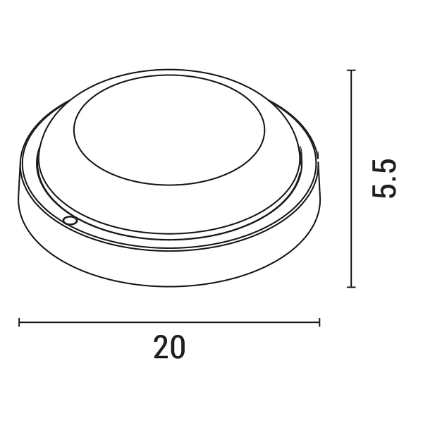 Απλίκα LED Εξωτερικού Χώρου Eurolamp 145-20017 White Θερμό