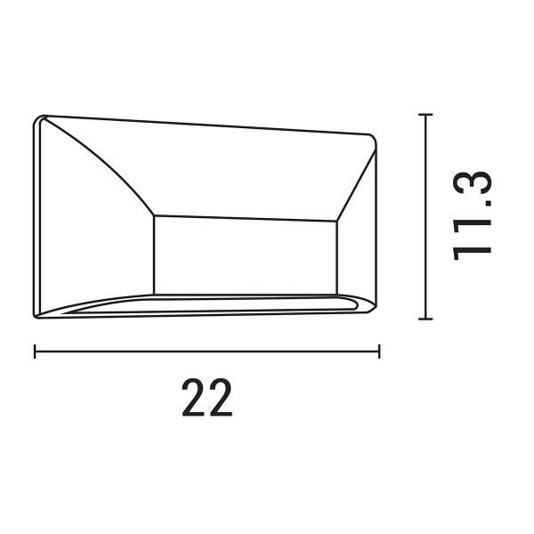Απλίκα LED Εξωτερικού Χώρου Eurolamp 145-52053 Dark Grey