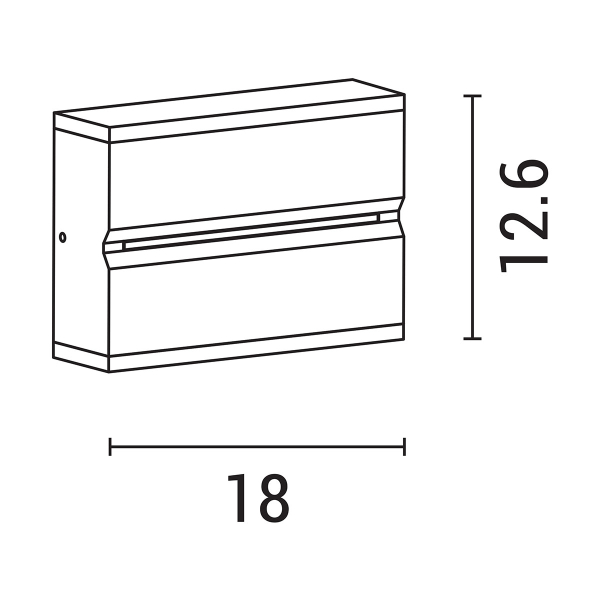 Απλίκα LED Εξωτερικού Χώρου Eurolamp 145-20247 Black