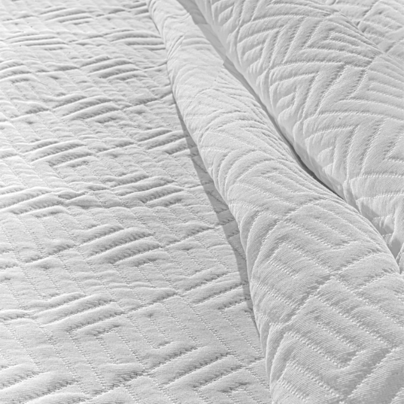 Κουβερτόριο Υπέρδιπλο (245X260) Guy Laroche Pattern White Home Λευκά Είδη Κρεβατοκάμαρας Κουβέρτες Κουβερτόρια - Ριχτάρια Κρεβατιού Υπέρδιπλα 
