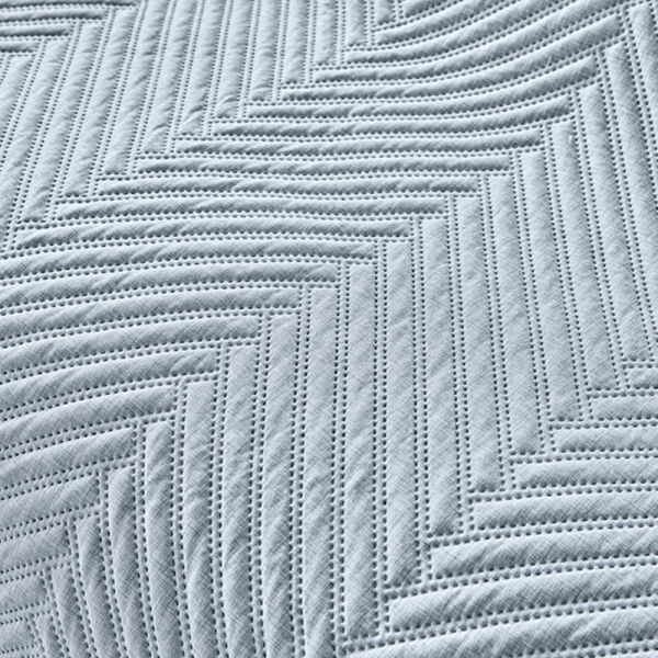 Κουβερλί King Size (250x240) + Διακοσμητική Μαξιλαροθήκη Guy Laroche Bone Blue