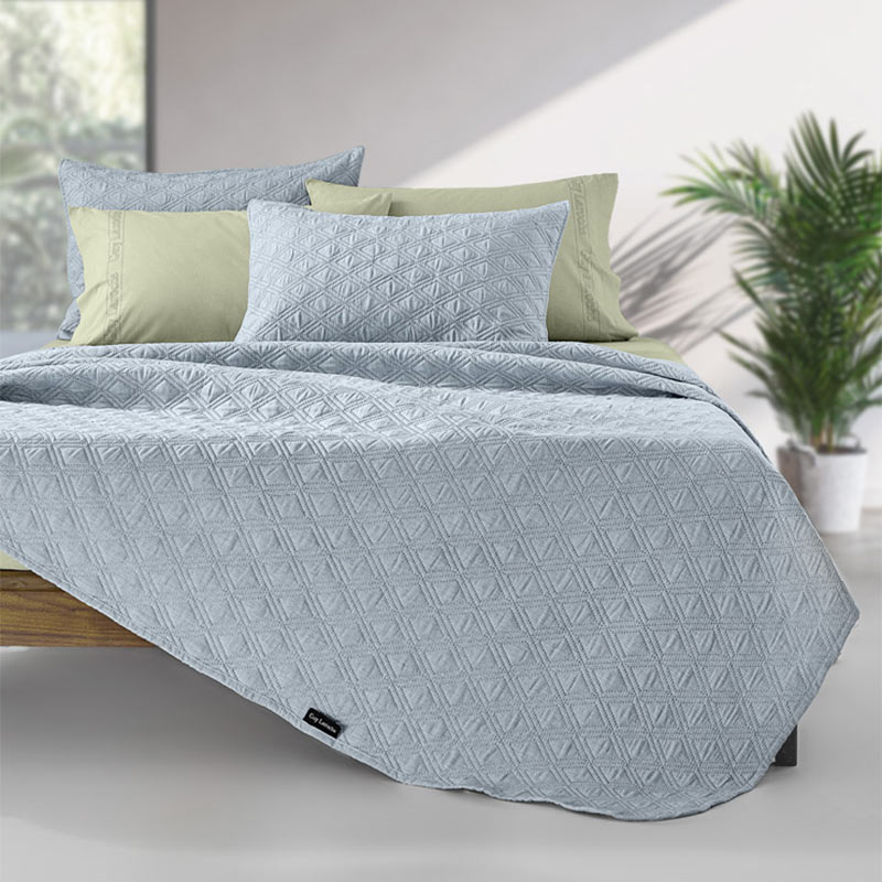 Κουβερλί King Size (250x240) + Διακοσμητική Μαξιλαροθήκη Guy Laroche Tempest Blue