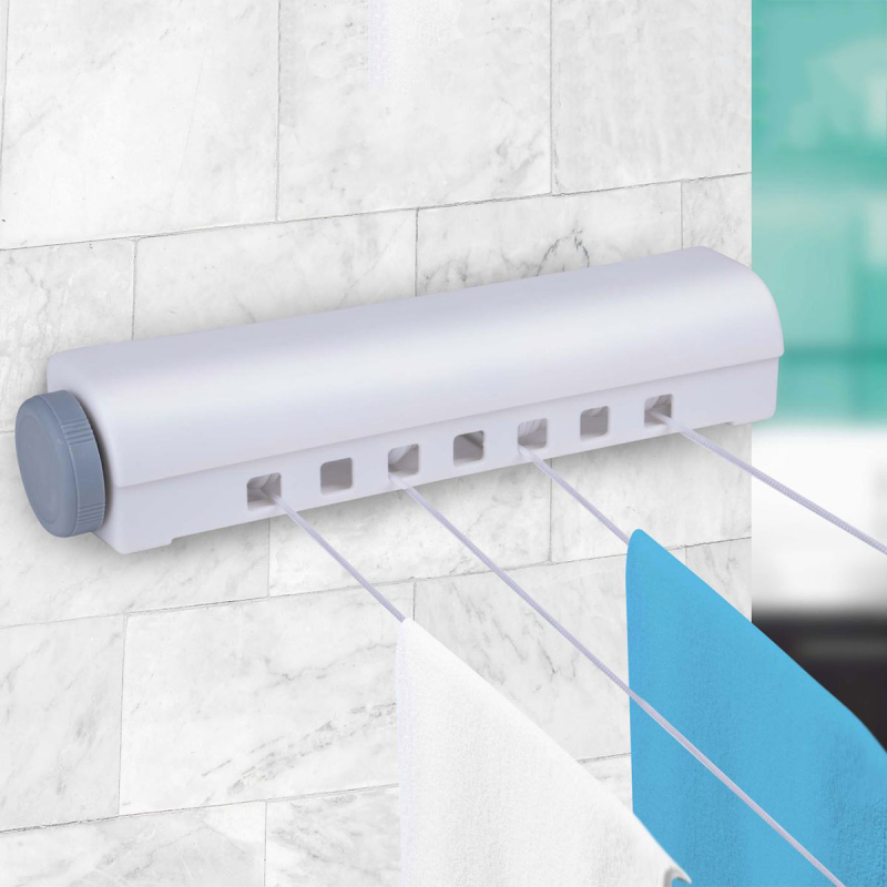 Πτυσσόμενη Απλώστρα Τοίχου Με 4 Σχοινιά 14m Alpina 871125249501