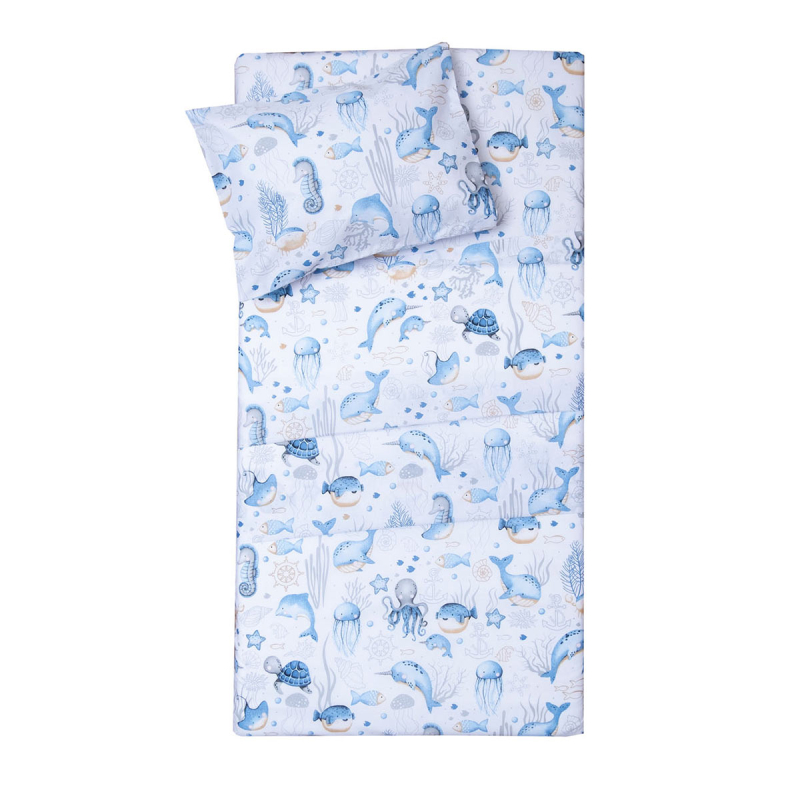 Σεντόνια Λίκνου (Σετ) Viopros Baby Βυθός