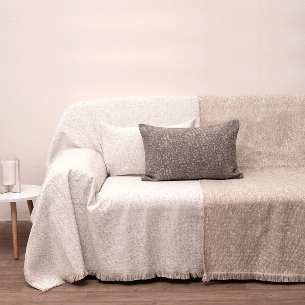 Ριχτάρι Καναπέ Τριθέσιου Καναπέ 2 Όψεων (180x280) Viopros 3020 Εκρού