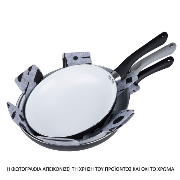 Προστατευτικά Τηγανιού (Σετ 3τμχ) Alpina 871125253049 White