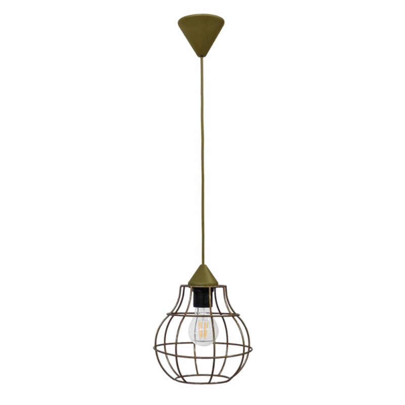 Φωτιστικό Οροφής Μονόφωτο Heronia Fun 34-0266 Bronze