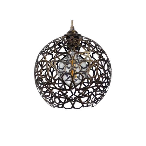 Φωτιστικό Οροφής Μονόφωτο Heronia Tunis 34-0271 Bronze