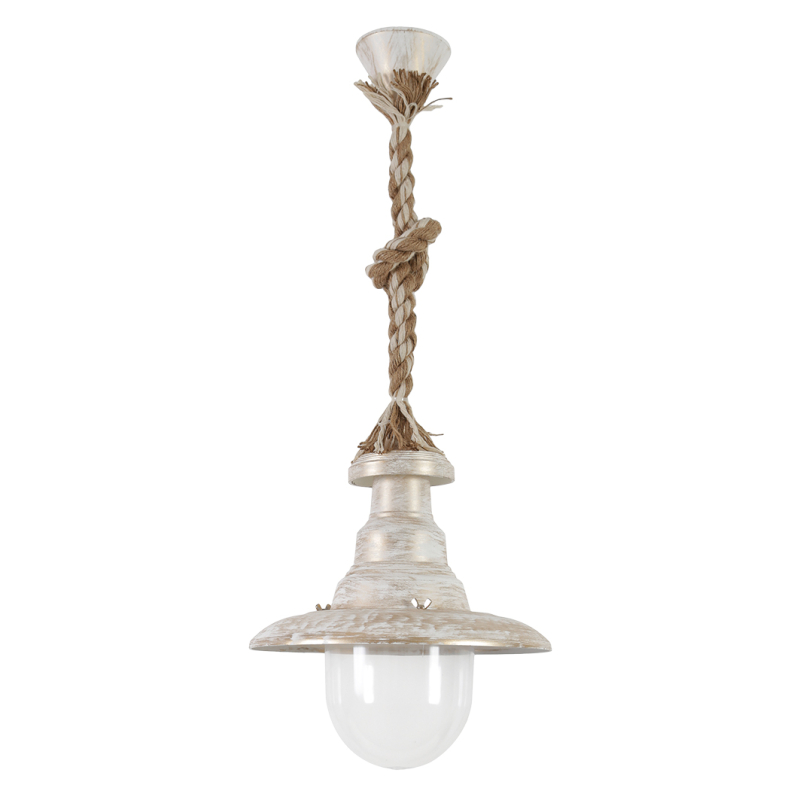 Φωτιστικό Οροφής Μονόφωτο Heronia Pyrofani 31-1102 Rope/White/Gold