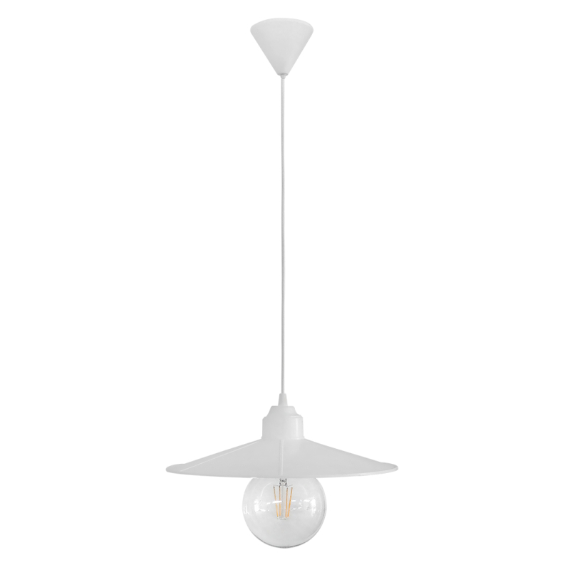 Φωτιστικό Οροφής Μονόφωτο Heronia Petra 11-0164 White