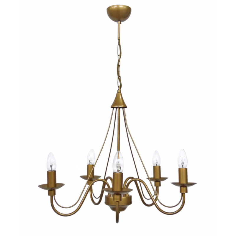 Πολυέλαιος Οροφής Heronia 01-0308 Gold Matt