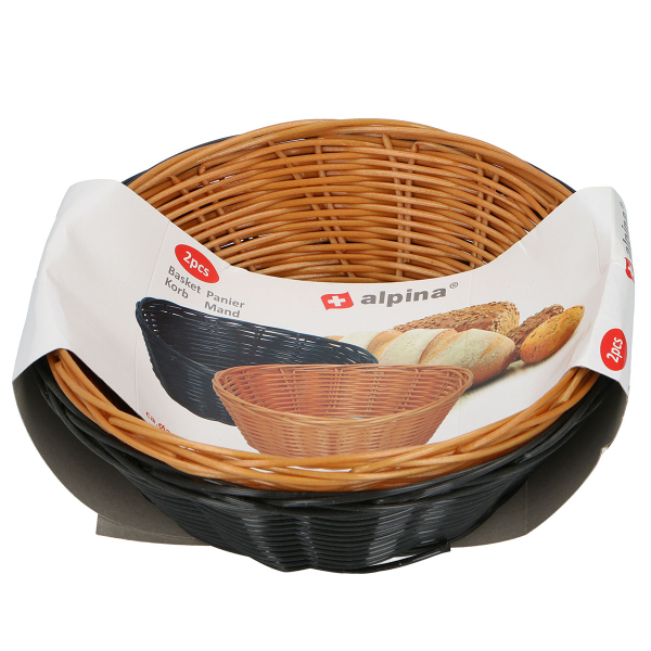 Καλάθια Ψωμιού Στρογγυλά (Σετ 2τμχ) Alpina 871125210872