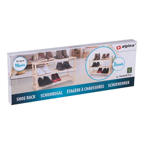 Παπουτσοθήκη 9 Θέσεων (74x26x48.5) Alpina 871125247298