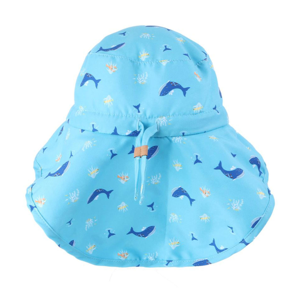 Παιδικό Καπέλο Με Αντιηλιακή Προστασία UPF50 FlapjackKids Whale/Octopus