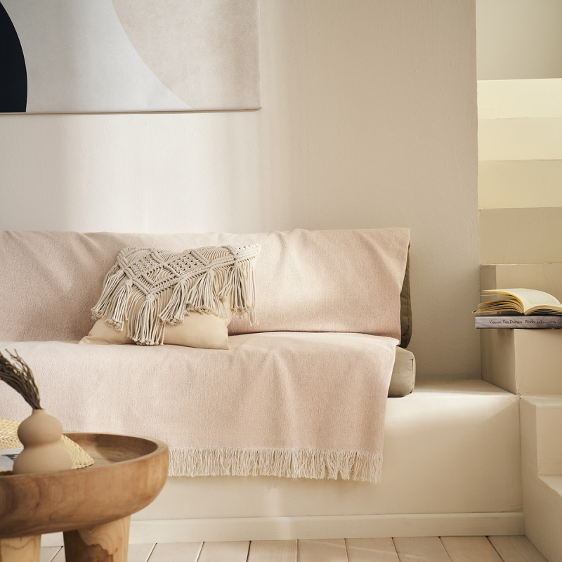 Ριχτάρι Καναπέ Διθέσιου (220x250) Gofis Home Mewa Wet Sand Beige 182/08