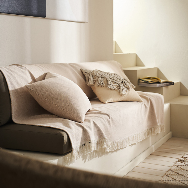 Ριχτάρι Καναπέ Τριθέσιου (220x300) Gofis Home Mewa Wet Sand Beige 182/08