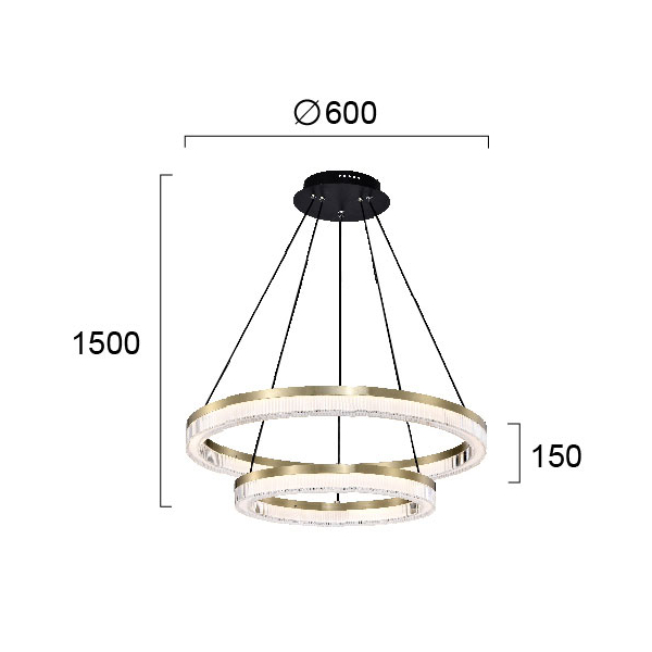 Πολυέλαιος Οροφής LED Viokef Happiness 4273900