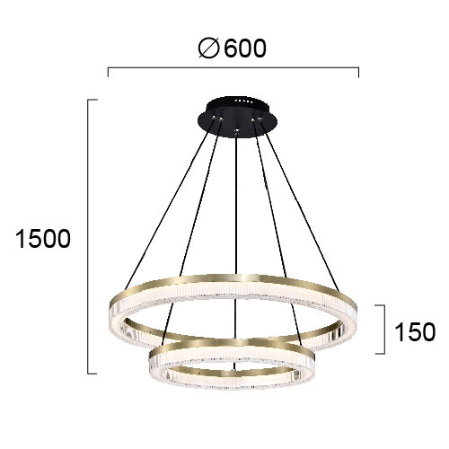 Πολυέλαιος Οροφής LED Viokef Happiness 4273900 φωτογραφία