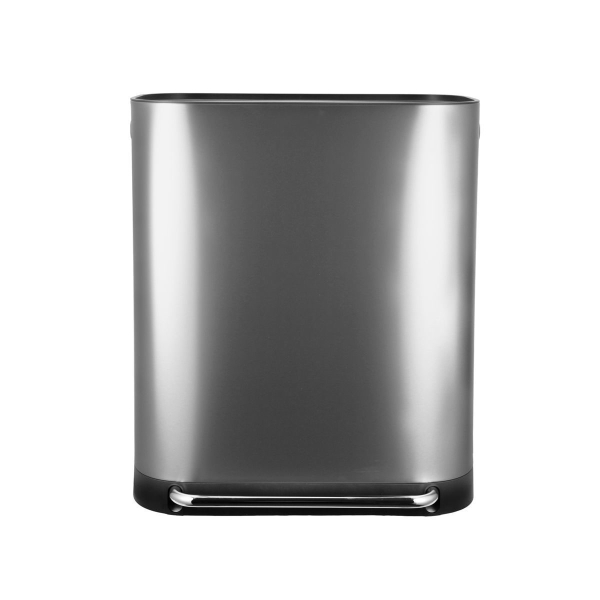 Κάδος Απορριμμάτων Διπλός (57.5x37.3x68.2) Estia 60lt Soft Close Inox 01-20903