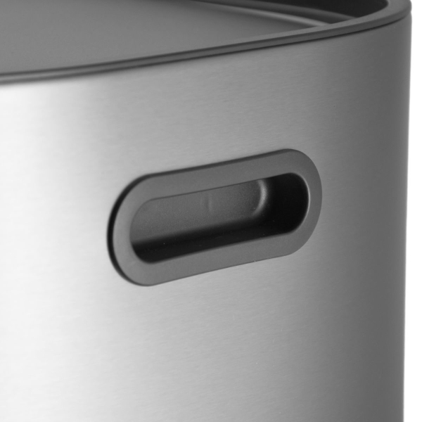 Κάδος Απορριμμάτων Διπλός (57.5x37.3x68.2) Estia 60lt Soft Close Inox 01-20903